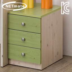 NETmate NMK-OD301 3단 서랍장 (그린)