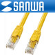 SANWA KB-T6L-02Y CAT.6 UTP 다이렉트 케이블(옐로우) 2m