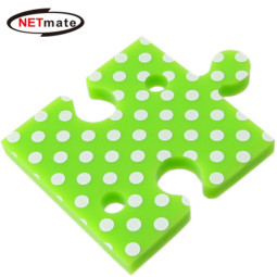 NETmate NMA-LM28 퍼즐 이어폰 줄감개(꼬임방지 선 정리기)(그린)