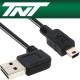 TNT NM-TNTR08 USB2.0 양면인식 ㄱ형 Mini 5핀 케이블 2m