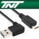 TNT NM-TNTR09 USB2.0 양면인식 ㄱ형 마이크로 5핀 케이블 2m