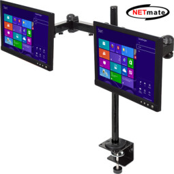 NETmate NMA-LM56 3단 관절형 듀얼 모니터 거치대
