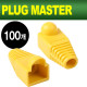 PLUG MASTER NM-SR001Y RJ-45 통부트(6Ø/옐로우/100개)