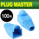 PLUG MASTER NM-SR001BL RJ-45 통부트(6Ø/블루/100개)