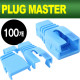 PLUG MASTER NM-SR002BL RJ-45 조립형 통부트(6Ø/블루/100개)