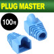 PLUG MASTER NM-SR007BL RJ-45 CAT.6 통부트(7Ø/블루/100개)