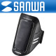 SANWA PDA-MP3C12BK 스마트폰 스포츠 암밴드(65x11x125/블랙)