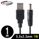 NETmate NMC-UP25 USB 전원 케이블 1m (5.5x2.5mm/1W/블랙)