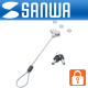 SANWA SLE-7S 노트북 와이어 잠금 장치(키 타입 자물쇠/0.25m)
