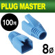 PLUG MASTER NM-SR014BL RJ-45 CAT.7/6A 통부트(8Ø/블루/100개)