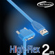 NETmate CBL-HFPD302MBS-2mDA USB3.0 High-Flex AM-MicroB(아래쪽 꺾임) 케이블 2m