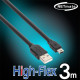 NETmate CBL-HFPD203MB-3M USB2.0 High-Flex AM-Mini 5핀 케이블 3m