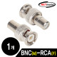 NETmate NM-BNC03(낱개) BNC(M)-RCA(F) 젠더(낱개)