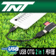 TNT NM-TNT101 모바일 USB OTG 2 in 1 케이블 0.2m