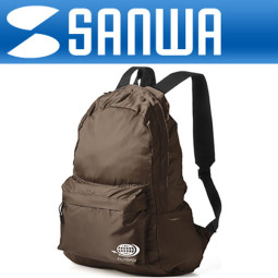 SANWA 200-BAG077BR 휴대용 접이식 가방/백팩(브라운)