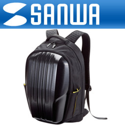SANWA 200-BAG068BK 초경량 하드쉘 노트북 가방/백팩(15.6형와이드/블랙)