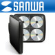 SANWA FCD-WL160BK 세미하드 CD/DVD 케이스 New (160매/블랙)