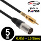 NETmate NMC-XLR305M XLR 캐논(M)-스테레오 마이크 케이블 5m