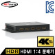 NETmate HS-1514PW 4K 60Hz HDMI 2.0 1:4 분배기(HDR)