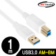 NETmate NM-UB310Z USB3.0 AM-BM 케이블 1m (화이트)