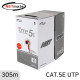 NETmate NMC-UTP04T CAT.5E UTP 케이블 305m (단선/레드)