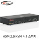 NETmate IC-714AUHR 4K 60Hz HDMI 2.0 KVM 4:1 스위치(USB)