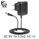 KW KW-A9010A(SK21G-0900100K) 9V 1A SMPS 아답터(5.5x2.1mm/C:+)