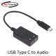 NETmate NM-TCS01 USB2.0 Type C to Audio 컨버터