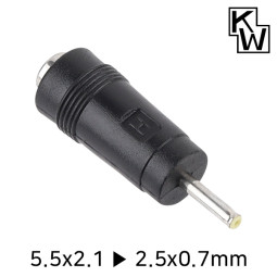 KW KW-DC03A 5.5x2.1 to 2.5x0.7mm 아답터 변환 잭