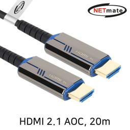 NETmate NM-HAP20BL HDMI2.1 Hybrid AOC 케이블 20m (블루)