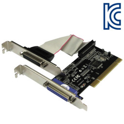 NETmate I-410 2포트 패러럴 PCI 카드(MOS)(슬림PC겸용)