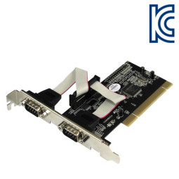NETmate I-390 2포트 PCI 시리얼카드(MOS)(슬림PC겸용) New