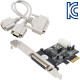 NETmate CP-120 2포트 PCI Express 시리얼카드 with Power(Oxford)(슬림PC겸용)