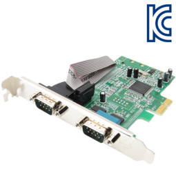 NETmate NMS-ES2 2포트 PCI Express 시리얼카드(MOS)(슬림PC겸용)