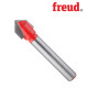 프레우드 20-10208P 9.5x44.5mm V자 홈파기 루터비트(F03FR01620)