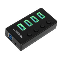 파워랜 USB3.0 허브 4포트 유전원 PL-UH304P