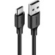 유그린 USB 2.0 C타입 스마트폰 고속 충전 케이블 (블랙) 0.5m U-60115