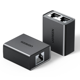 유그린 RJ45 랜 연장 송수신 분리기 이중 분배기 커플러 2개 한셋 U-50923