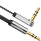 유그린 3.5mm 스테레오 AUX 90도 ㄱ자 FLAT 케이블 5M U-10729