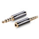 유그린 2.5mm 암 to 3.5mm 수 4극 스테레오 금도금 젠더 U-20502