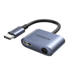 유그린 C타입 to 3.5mm AUX DAC 오디오 젠더 PD 충전 지원 U-60164