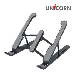 유니콘 LP-200B 휴대용 노트북거치대 받침대 접이식 6단높이조절