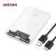 유니콘 A타입 2.5인치 USB3.1 외장하드케이스 HDD SDD HD-6000G