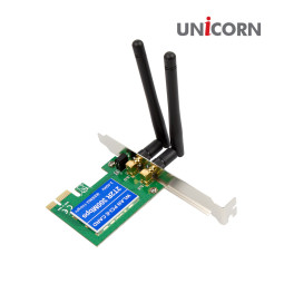 유니콘 DW-300EX PCI-Express 무선랜카드 300Mbps 리얼텍칩셋
