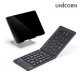 유니콘 무선 접이식 블루투스키보드 휴대용 미니 무선키보드 C타입 충전방식 BK-800SB 블랙