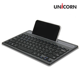 유니콘 BK-500SB 멀티페어링 블루투스키보드 스마트폰 태블릿거치 저소음 무선키보드