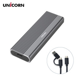 유니콘 VMe / SATA M.2 듀얼외장케이스 C타입 + A타입 겸용케이블 SM-800D