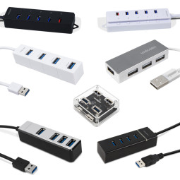 유니콘 RH-A40 그레이 4포트 USB허브 USB2.0