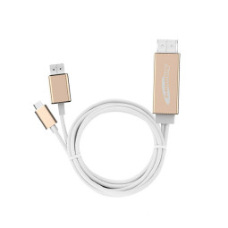 AP-C-TypeC HDMI 2.0 USB 전원 MHL 미러링 케이블 2M