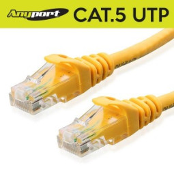 AP-CAT.5E UTP 4Pair 케이블 노랑 1M